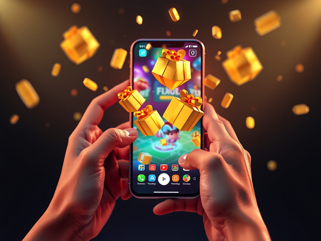 Hướng dẫn cách nhận code Sunwin tân thủ mới nhất 2026 với hình ảnh minh họa điện thoại và các hộp quà vàng may mắn.