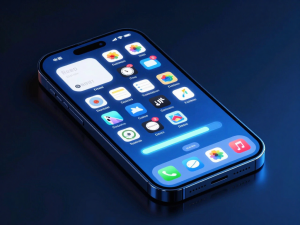 Hình ảnh điện thoại thông minh hiển thị giao diện tải app Sunwin chính chủ từ App Store, sunwin có app trên appstore không với hiệu ứng neon hiện đại năm 2026