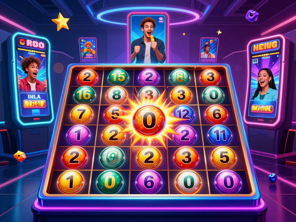 Hình Ảnh Minh Họa Các Loại Xổ Số Trực Tuyến Phổ Biến Trên Sunwin Với Lô Đề Sunwin Tỷ Lệ 1 Ăn 99, Bóng Số Quay, Jackpot Sáng Và Người Chơi Hào Hứng Trên Màn Hình Di Động Hình ảnh minh họa các loại xổ số trực tuyến phổ biến trên Sunwin với lô đề sunwin tỷ lệ 1 ăn 99, bóng số quay, jackpot sáng và người chơi hào hứng trên màn hình di động