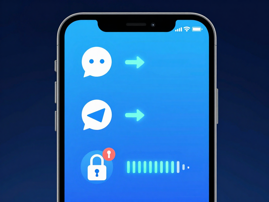 Hình minh họa smartphone hiển thị quy trình 3 bước cách lấy mã OTP Sunwin 2026 qua Telegram với biểu tượng chat, gửi và thông báo bảo mật