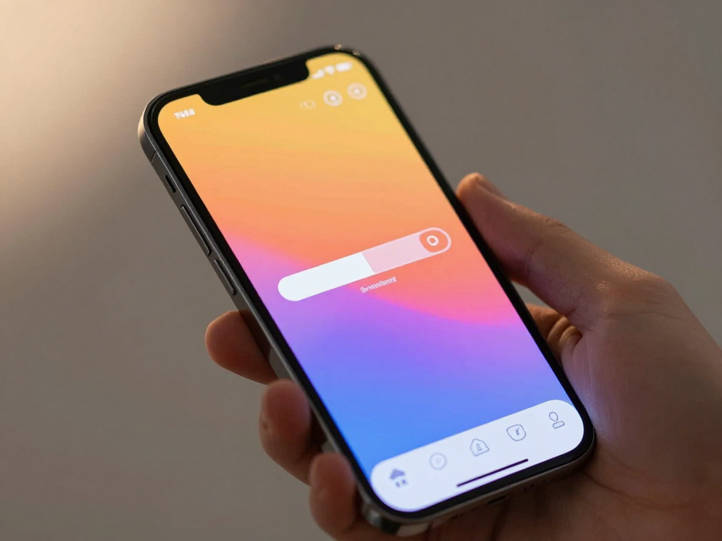 Tay cầm iPhone hiển thị màn hình tải Sunwin cho iOS 2026 với thanh tiến trình cài đặt mượt mà, giao diện hiện đại sáng rõ